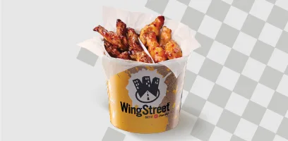 Half N Half Two Flavor Wings Bucket
